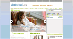 Desktop Screenshot of diabetes1.org